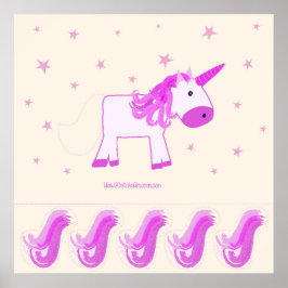 De Tail op het Unicorn Party Game Poster