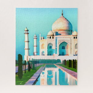 De Taj Mahal onder een Dawn Sky Legpuzzel