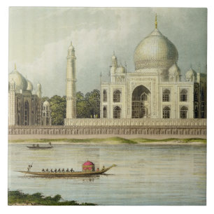 De Taj Mahal, Tomb van de keizer Shah Jehan en Tegeltje