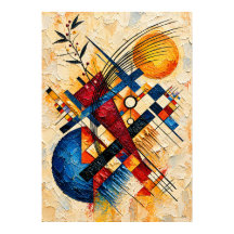 De tak die de zon kruiste Geometrisch Abstract