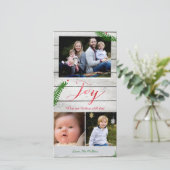 De Takken van de Pijnboom van de vreugde Feestdagenkaart (Staand voorkant)