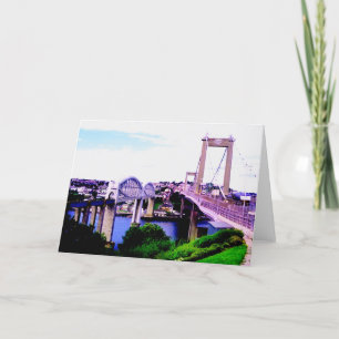 De Tamar-bruggen Feestdagen Kaart