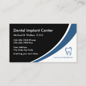 De tand Implants Medische Kaarten Bedrijfs van het Visitekaartje (Voorkant)