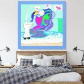 De Tandheelkundige 🦷 Hygiënist Canvas Afdruk (Insitu (Slaapkamer))