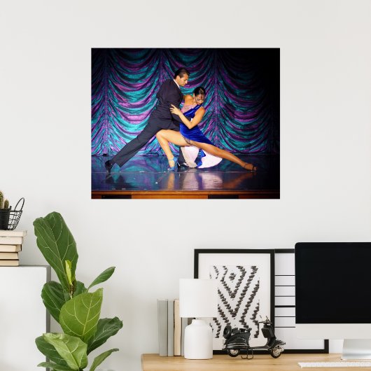 De Tango dansen Poster (Thuiskantoor)
