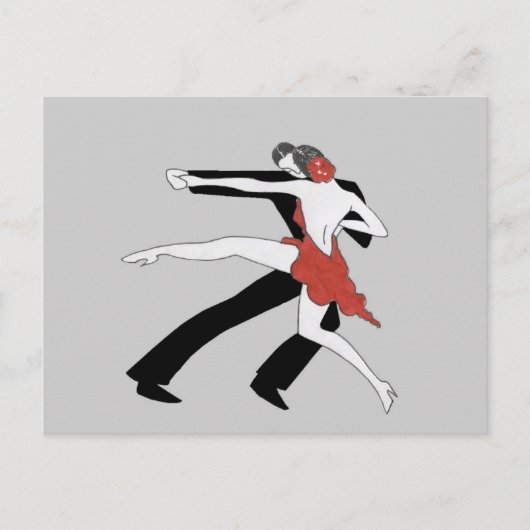 De Tango van jaren '20 Briefkaart (Voorkant)