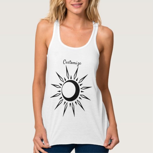 De Tanktop van de Zon Crescent Moon Thunder_Cove (Voorkant)