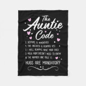 De tante Code Fleece Deken (Voorkant)