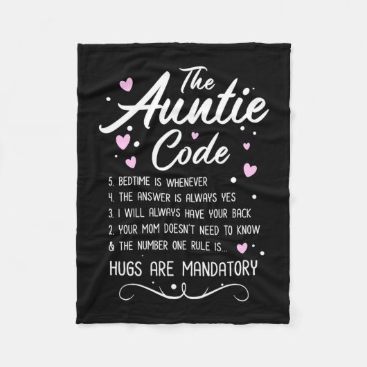 De tante Code Fleece Deken (Voorkant)