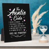 De tante Code Fotoplaat (Zijkant)