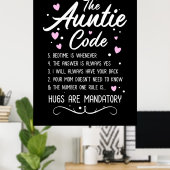 De tante Code Poster (Thuiskantoor)