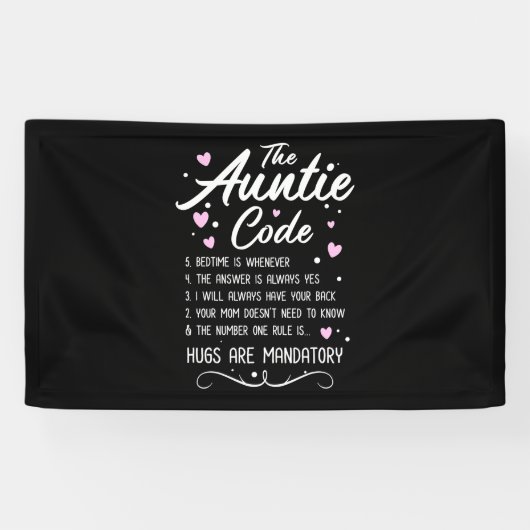 De tante Code Spandoek (Horizontaal)