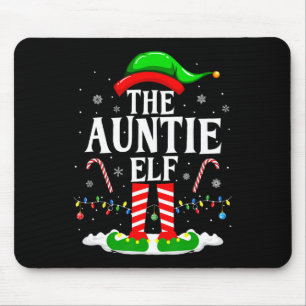 De tante Elf Grappige Xmas Elf Bijpassende Familie Muismat