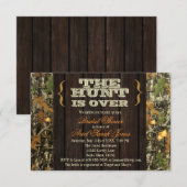 De tante is over de camo-bridal-show kaart (Voorkant / Achterkant)