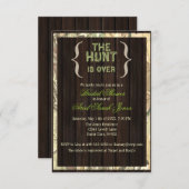 De tante is over de camo-bridal-show kaart (Voorkant / Achterkant)