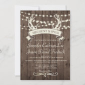 "De tante is voorbij" Rustic Barn Evening Weddensc Kaart (Voorkant)