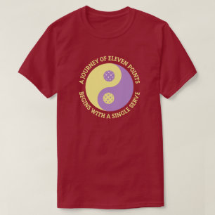 De Tao van Pickleball Grappige Yin Yang Pickleba T-shirt