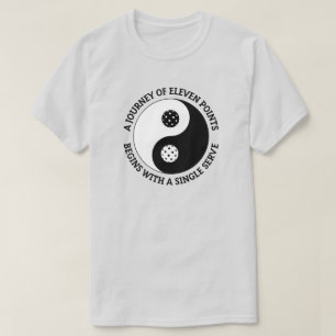 De Tao van Pickleball Grappige Yin Yang Pickleba T-shirt