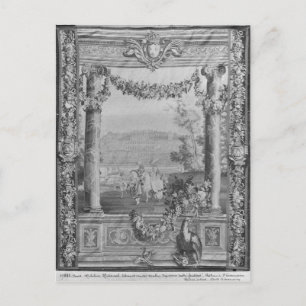 De tapijten van de maanden of van de koninklijke v briefkaart