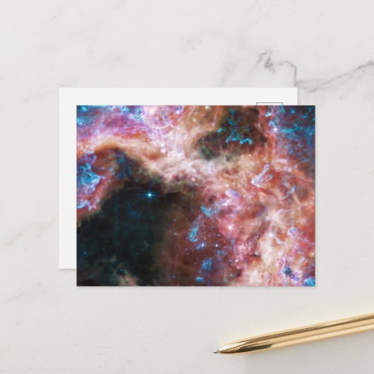 De Tarantula Nebula | MIRI | JWST Briefkaart (Voorkant / Achterkant in situ)