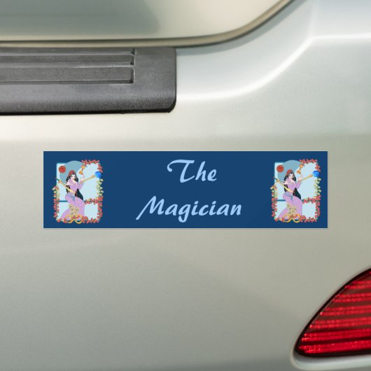 De Tarot-Magiciër Bumpersticker (Op auto)