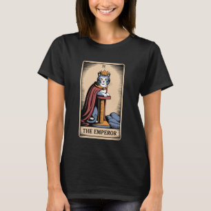 De Tarotkaart van de Keizer Mysterieuze Kattenkrab T-shirt