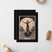 De tarotkaart van de keizerin notitiekaartje (Voorkant / Achterkant in situ)