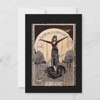 De tarotkaart van de keizerin notitiekaartje