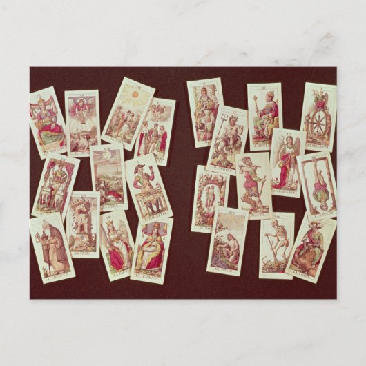 De tarotkaarten van de majoor Arcana Briefkaart (Voorkant)