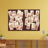 De tarotkaarten van de majoor Arcana Canvas Afdruk (Insitu (Woonkamer))