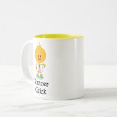 De tasse de marathon de poussin de coureur demi (Devant gauche)