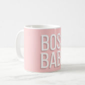 De tasse de PATRON de BÉBÉ de féministe rose assez (Devant gauche)