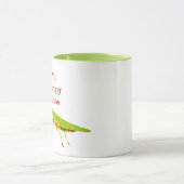 De tasse étrange flairée rouge de Noël de mante de (Centre)