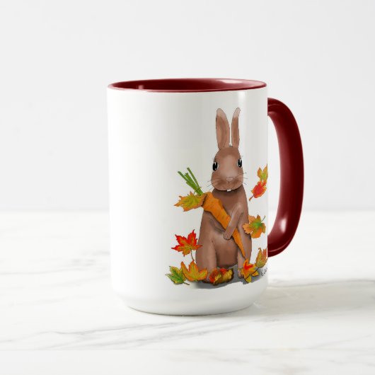 DE Tasse Hase im Herbst Mok (Voorkant rechts)