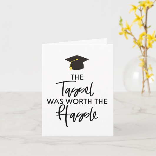 De Tassel is het Afstuderen van het Rode Hassle Kaart (Gele Bloem)