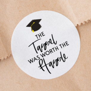 De Tassel was de beste van de Hassle Graduation Pa Ronde Sticker