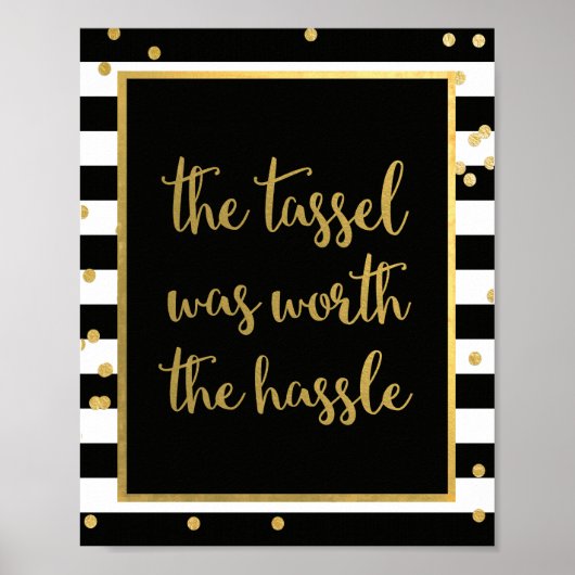 De Tassel was de beste van het Hassle Grauduation Poster (Voorkant)