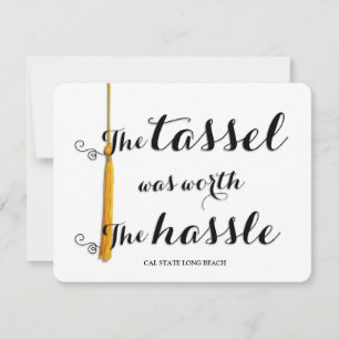 De Tassel was de Hassle waard. Aankondiging
