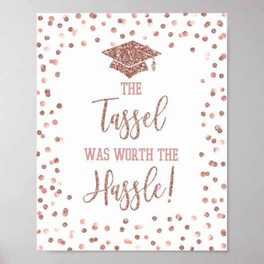 De Tassel was de moeite waard om het Afstuderen va Poster (Voorkant)