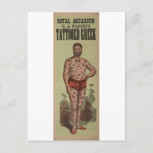 De Tattooed-Griekse Briefkaart