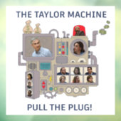 De Taylor Machine Raamsticker (Vel 3)