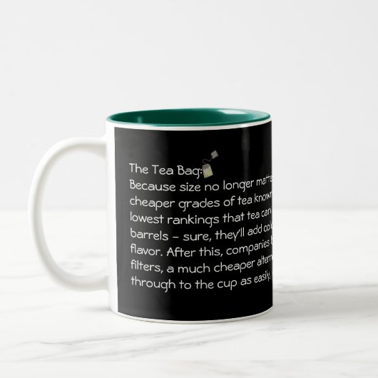 De Tea Bag Tweekleurige Koffiemok (Links)