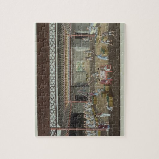 De Tea Depot (gouache op zijde) Legpuzzel (Verticaal)