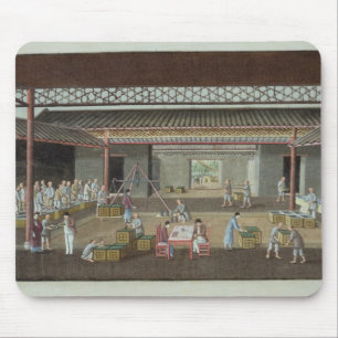 De Tea Depot (gouache op zijde) Muismat