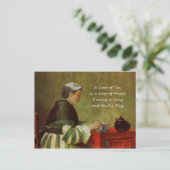 De Tea Drinker 1735 Briefkaart (Staand voorkant)