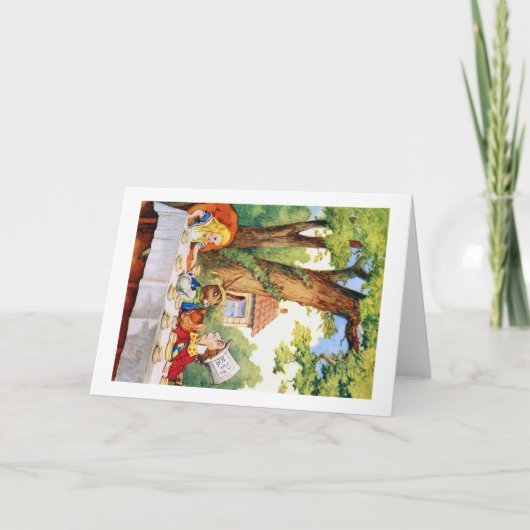 DE TEA PARTIJ VAN DE MAD HATTER KAART (Voorkant)