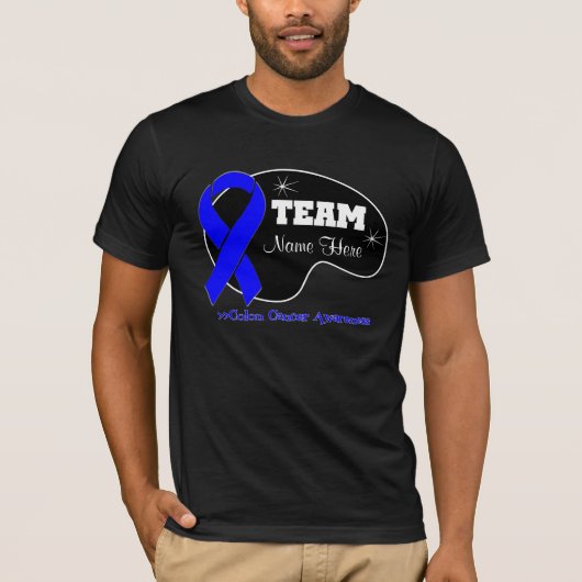 De teamnaam personaliseren - Colon Cancer T-shirt (Voorkant)