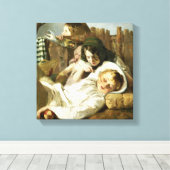 De tease canvas afdruk (Insitu (Houten vloer))