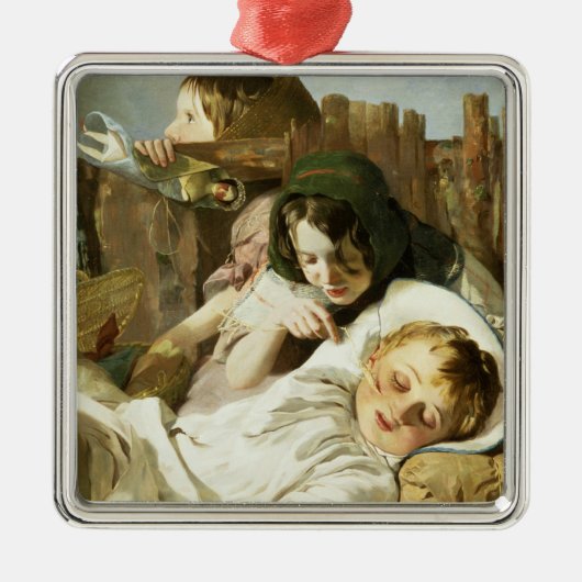 De tease metalen ornament (Voorkant)