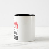 De techniek is Gemakkelijk als Riding een Boke Tweekleurige Koffiemok (Center)